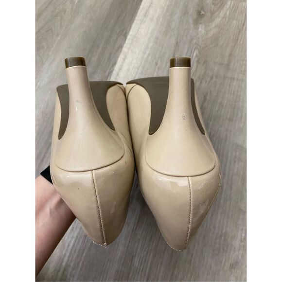Kelly & Katie Patent Nude Heels, Wrapped Pumps, Size 10, MSRP $65 - Picture 11 of 11